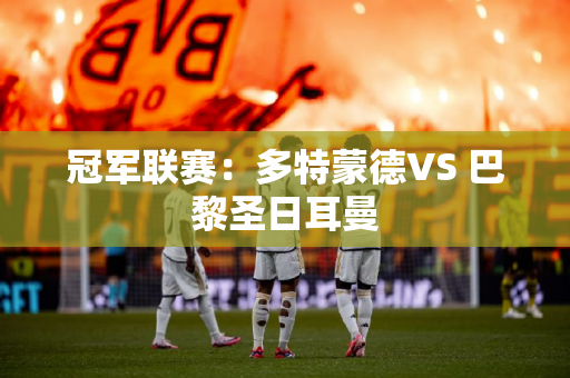 冠军联赛：多特蒙德VS 巴黎圣日耳曼